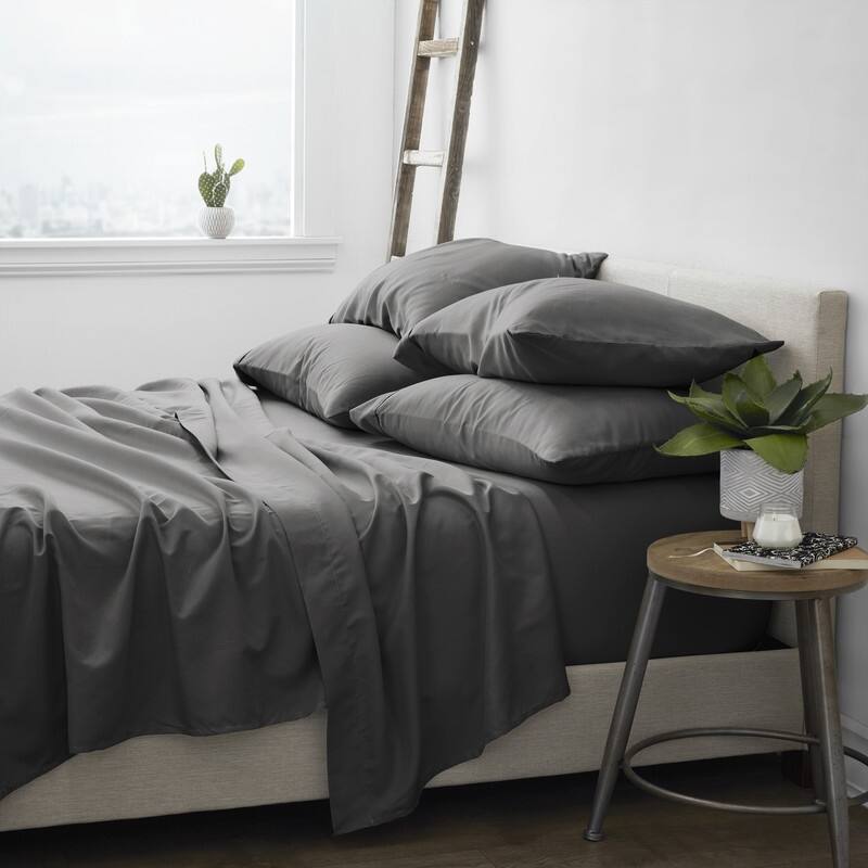 Soft Essentials Ultra-soft Deep Pocket 6-piece Microfiber Sheet Set - California King - Grey