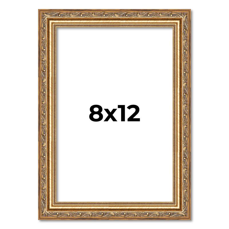 8x12 Frame Red Solid Wood Picture Frame Width 1.75 Inches | Interior Frame Depth 1 13/16 Inches