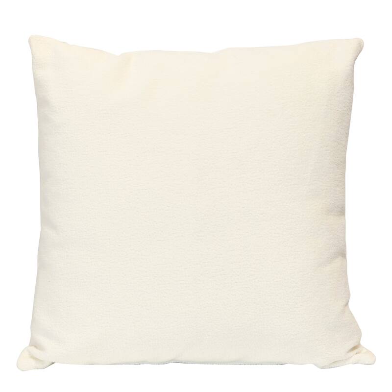 Harp & Finial Armour Whipped Pillow - Down Insert - White - Feather Down - Single - 24 x 24 - Accent - White