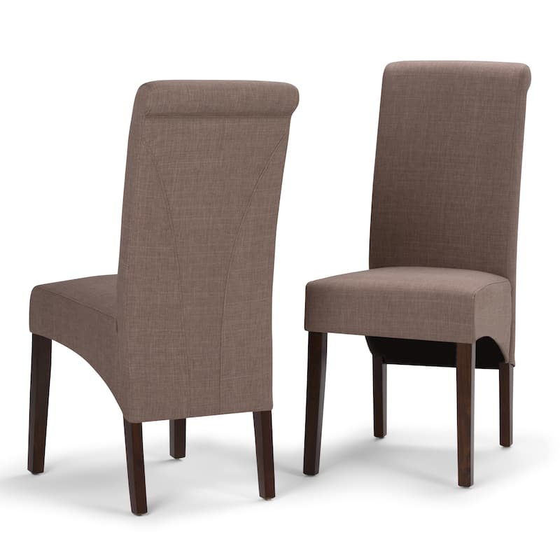 WYNDENHALL Franklin Transitional Deluxe Parson Dining Chair (Set of 2) - 17.7"w x 19.7"d x 40.2"h