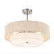 preview thumbnail 19 of 30, GetLedel 20" 4-Light Hand-woven Rope Drum Semi-flush Mount Chandelier