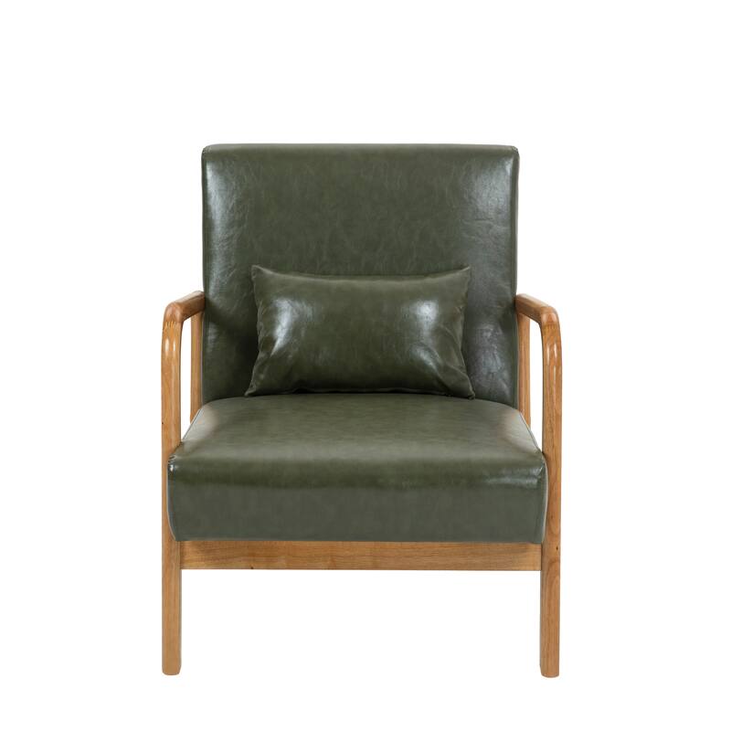 Upholstered Armchair Leisure Chair Accent Chairs Set of 2 with Pillow