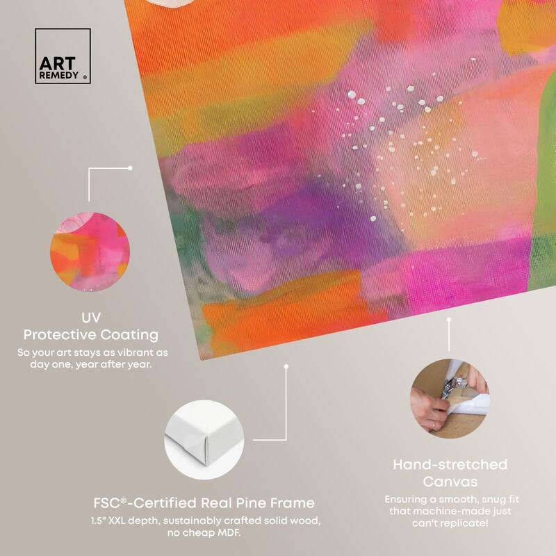 Garnet Gleam III Canvas by Art Remedy, Gallery Wrapped