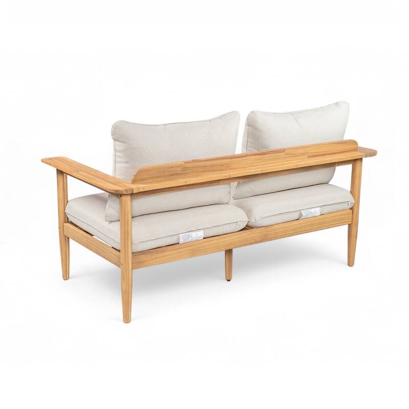 Outdoor Acacia Wood Lounge Chair