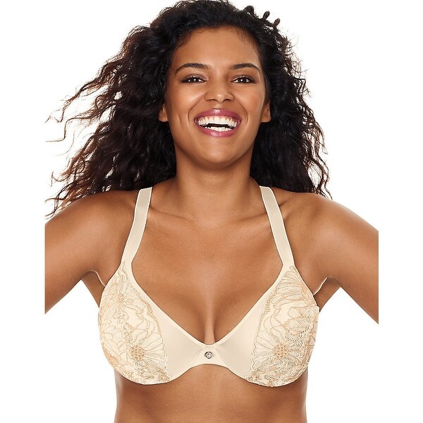 Just My Size Embellished Plunge Foam UW Bra