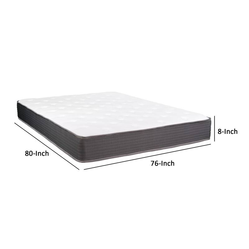 Cari 8 Inch Hybrid King Size Mattress, Cool Gel Memory Foam, Pocket Coil