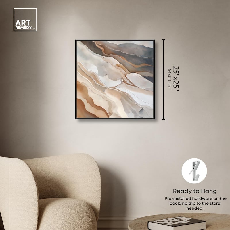Earthen Flow Canvas by Art Remedy