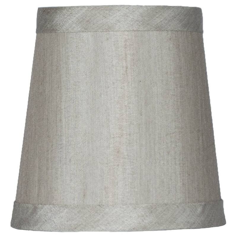 Mini Faux Silk Chandelier Lamp Shade, Clip On, 4 inch Bottom Diameter, 4.75" Height
