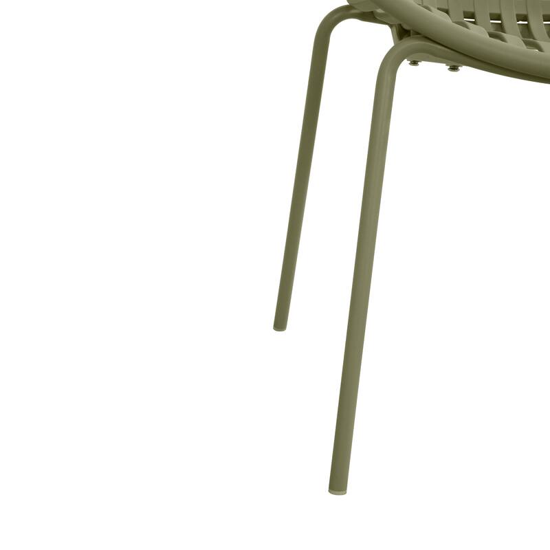 Christopher Knight Home - Lockhart Patio Dining Chair with Metal Legs and Plastic Backrest