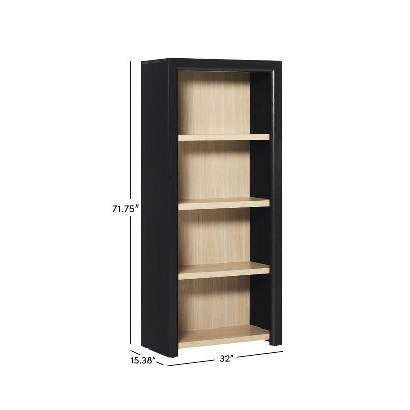 Walker Edison Modern Wood Open Bookshelf