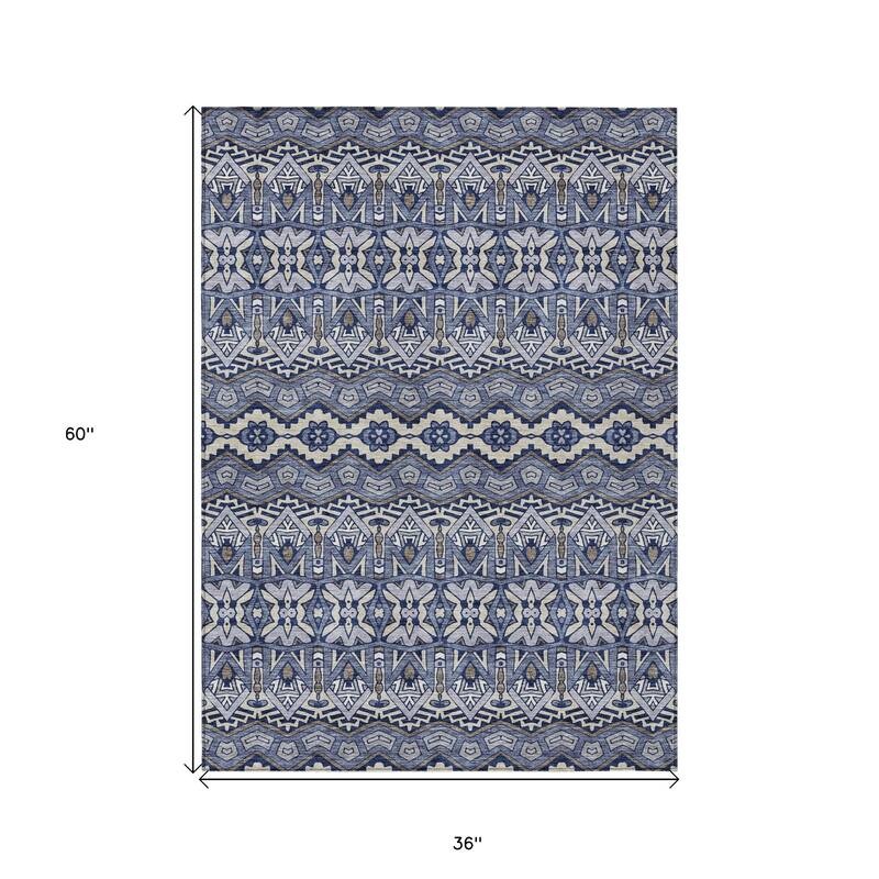 HomeRoots Moroccan Transitional Rectangle Outdoor Rug
