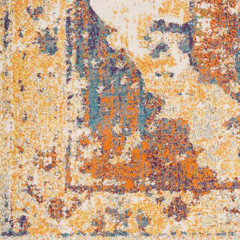 Livabliss Amalia Distressed Medallion Area Rug