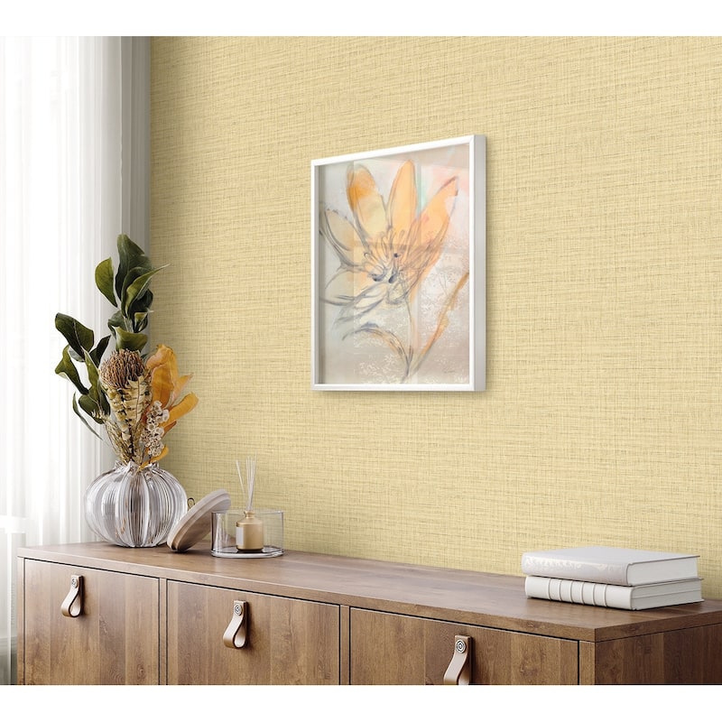 Seabrook Designs Harvest Twine Embossed Vinyl Unpasted Wallpaper