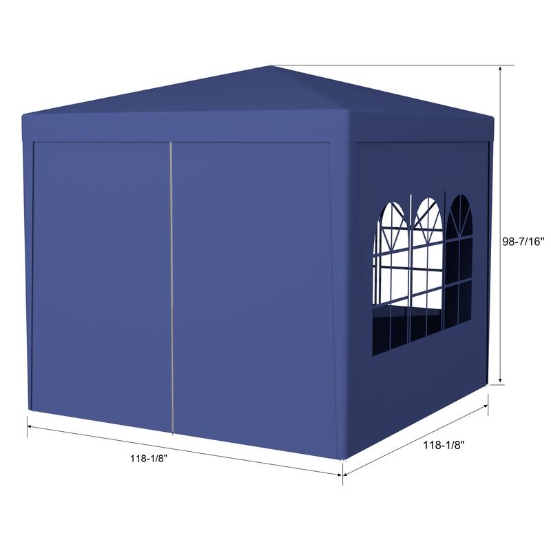 10'x10' Party Tent Outdoor Heavy Duty Gazebo Wedding Canopy