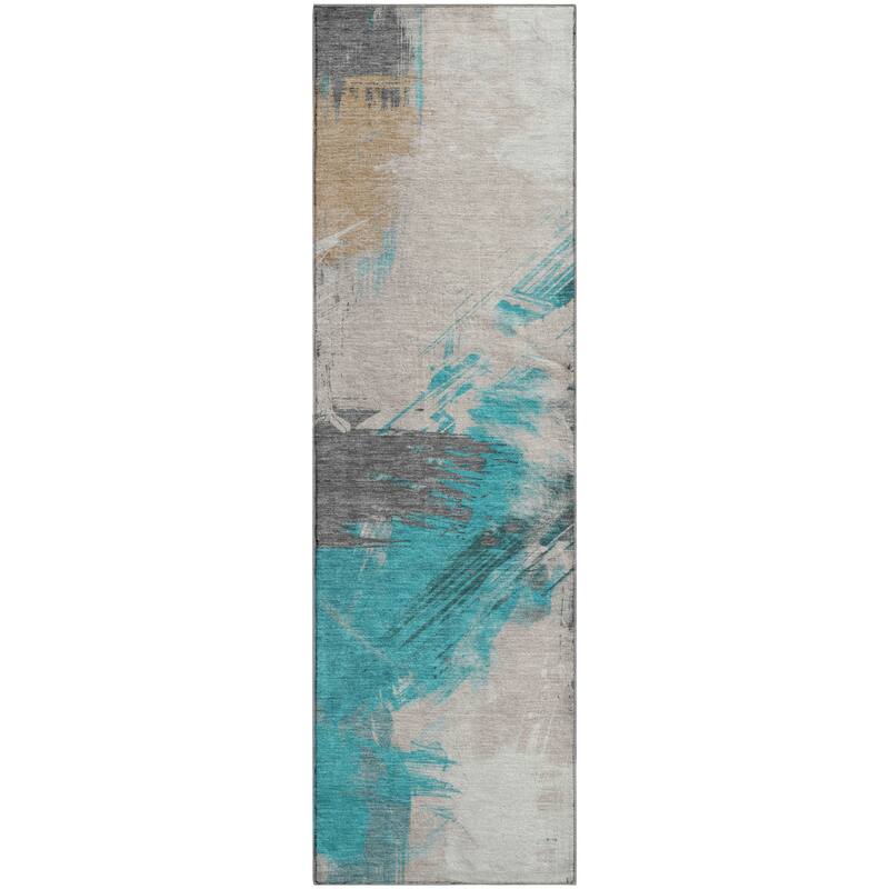 Premium Washable Super Soft Modern Brushstrokes Mayfield Rug