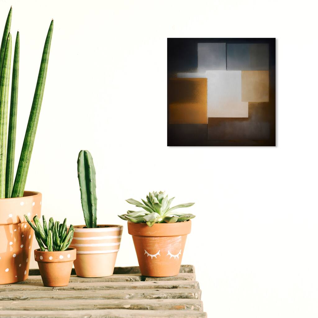 Wynwood Studio Canvas Abstract Cubist Modernism Black and Modern & Contemporary Wall Art Canvas Print