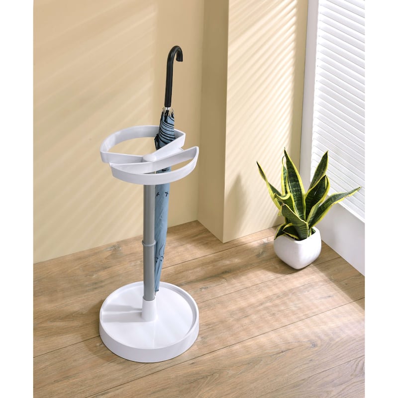 Umbrella Stand Holder, White - Grey