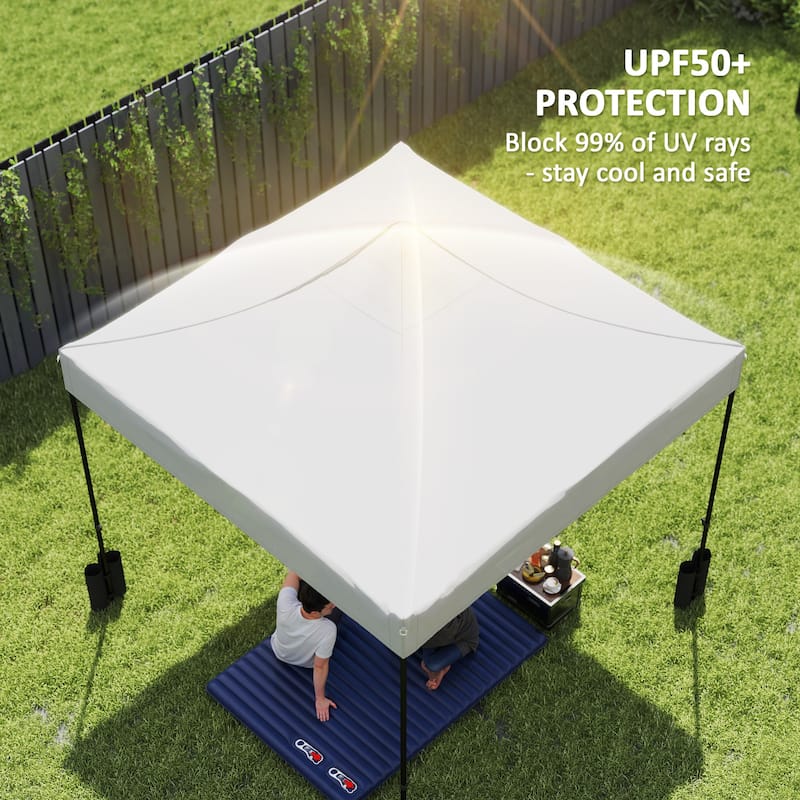 GDFStudio Outdoor Rylin Replacement Canopy Top with Oxford Cloth and Weight Bags