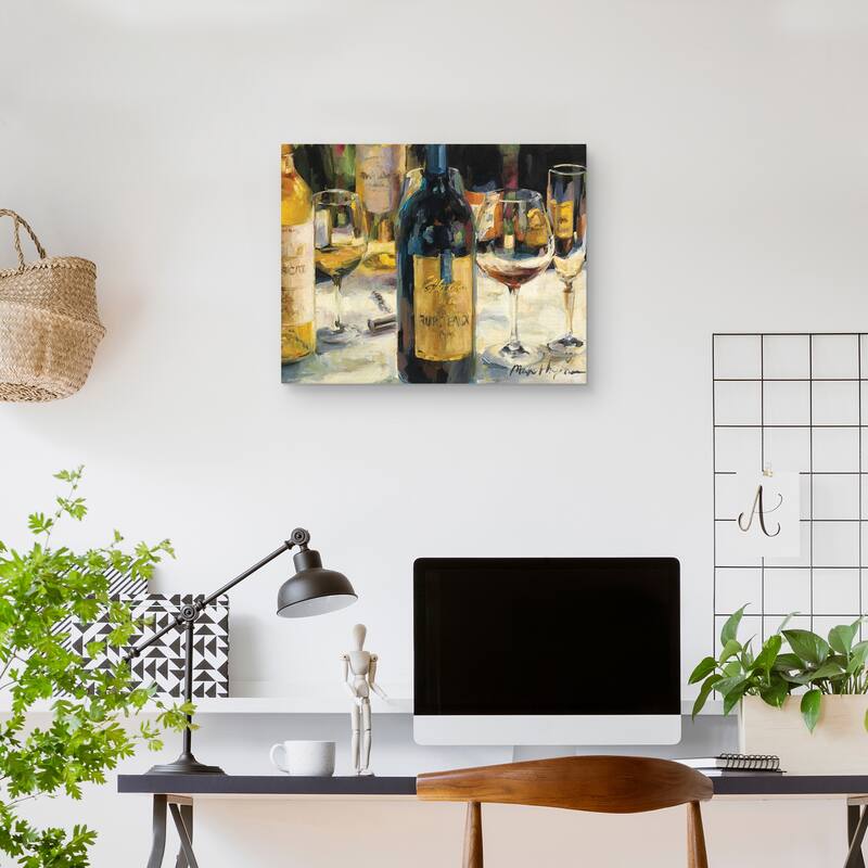 Bordeaux and Muscat by Marilyn Hageman Canvas Art Print