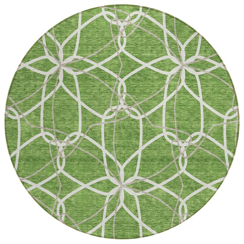 HomeRoots Geometric Modern Rectangle Outdoor Rug