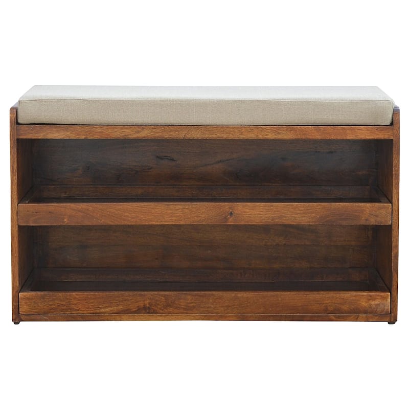 Elegant Design Linen Pull out Shoe Bench Sturdy And Durable