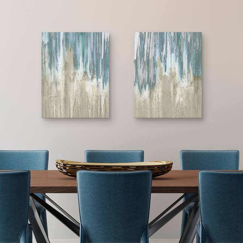 Like a Waterfall I, Like a Waterfall II by Susan Jill Canvas Art Prints