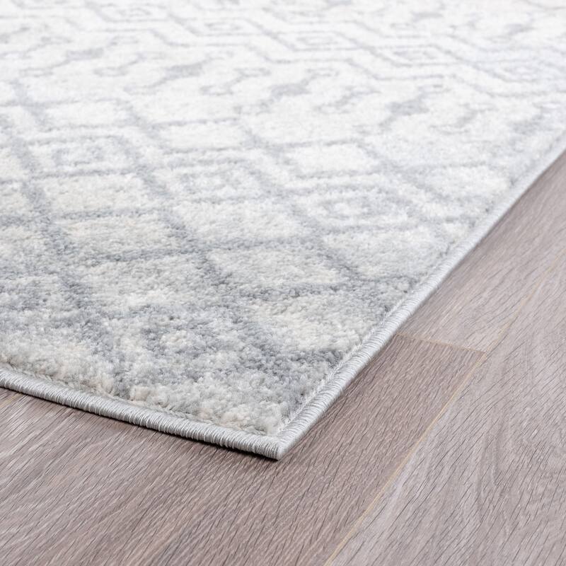 Gematria Moroccan Geometric Indoor Area Rug