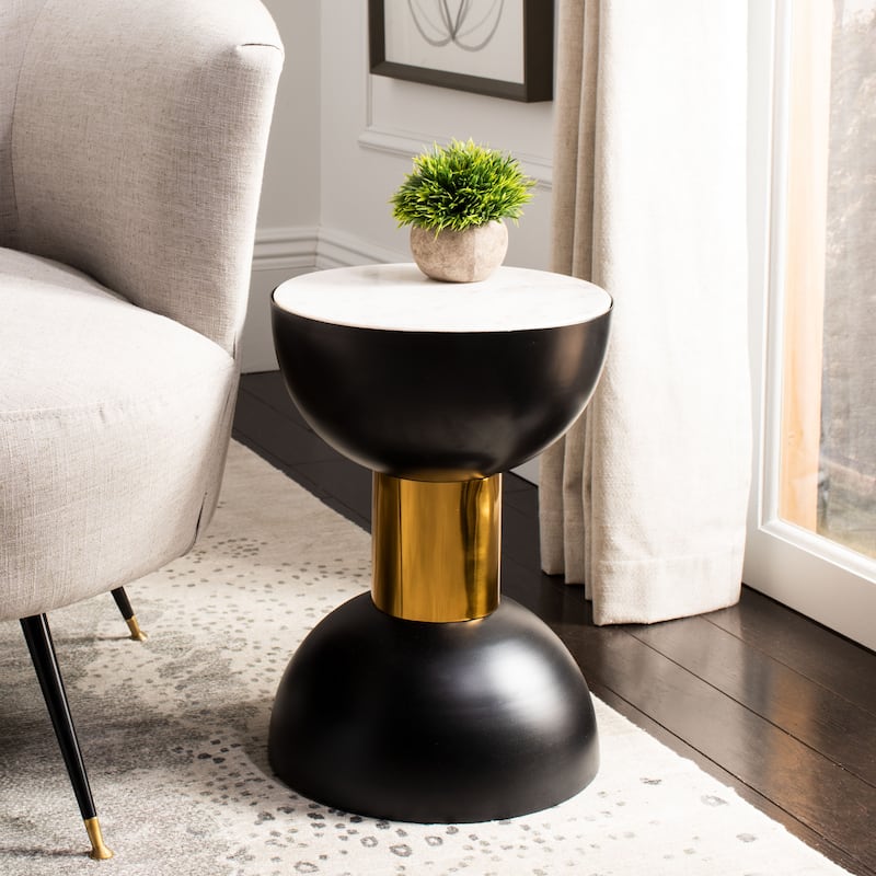 SAFAVIEH Berfin Round Accent Table - 12" x 12" x 17" - 12Wx12Dx17H
