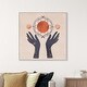 preview thumbnail 23 of 62, Alchemy, Boho Sun and Moons Modern Blue Canvas Wall Art Print for Bedroom