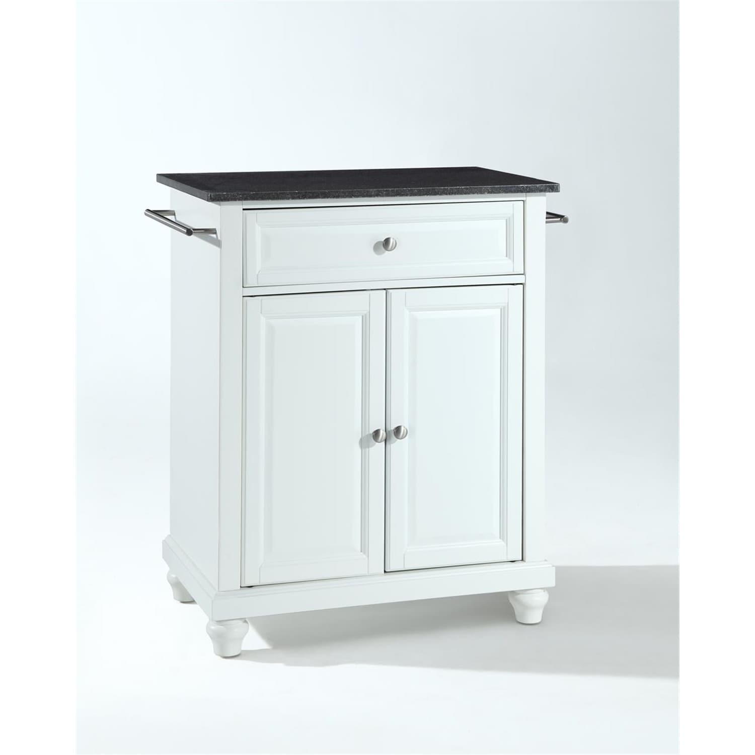 Kitchen Island Cart Granite Top Portable Kitchen Storage Island Modern Kitchen Furniture - White