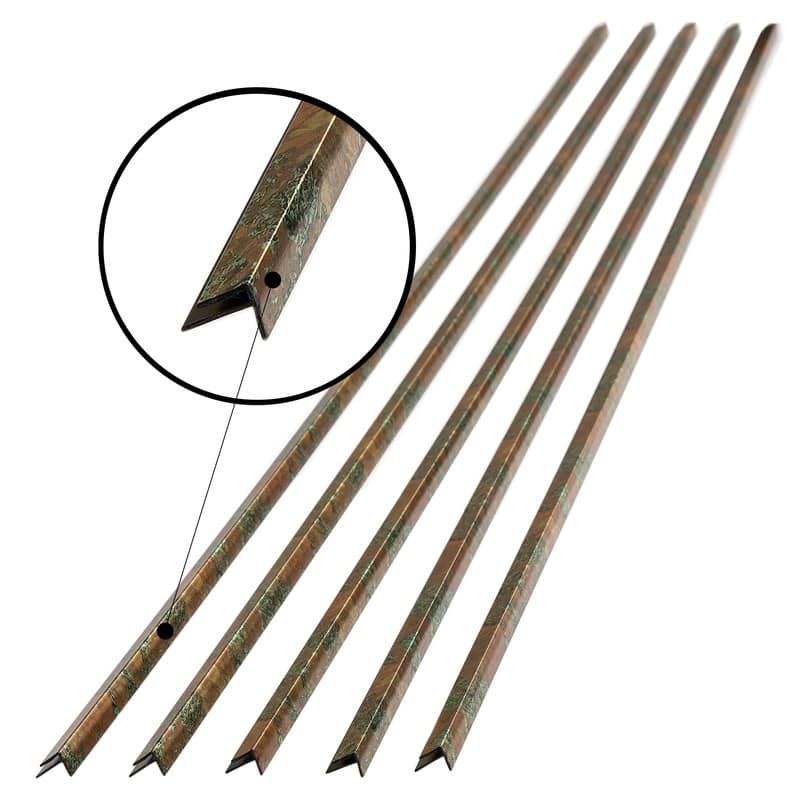FASÄDE 47 in. Decorative Vinyl Outside Corner Trim Copper Fantasy (5 Pack) - 5 Pack