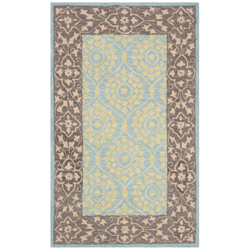 SAFAVIEH Handmade Suzani Fatima Boho Tribal Wool Rug