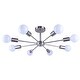 preview thumbnail 63 of 71, Modern Vintage Glam Metal Sputnik Semi - Flush Mount Ceiling Light