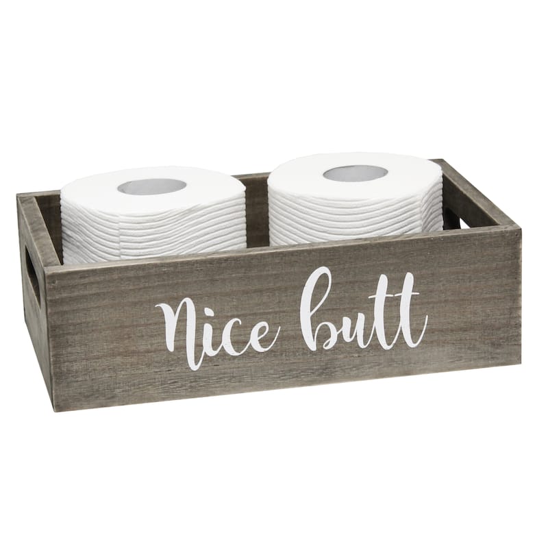 Elegant Designs Three Piece Decorative Wood Bathroom Set