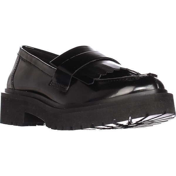 nine west black loafers