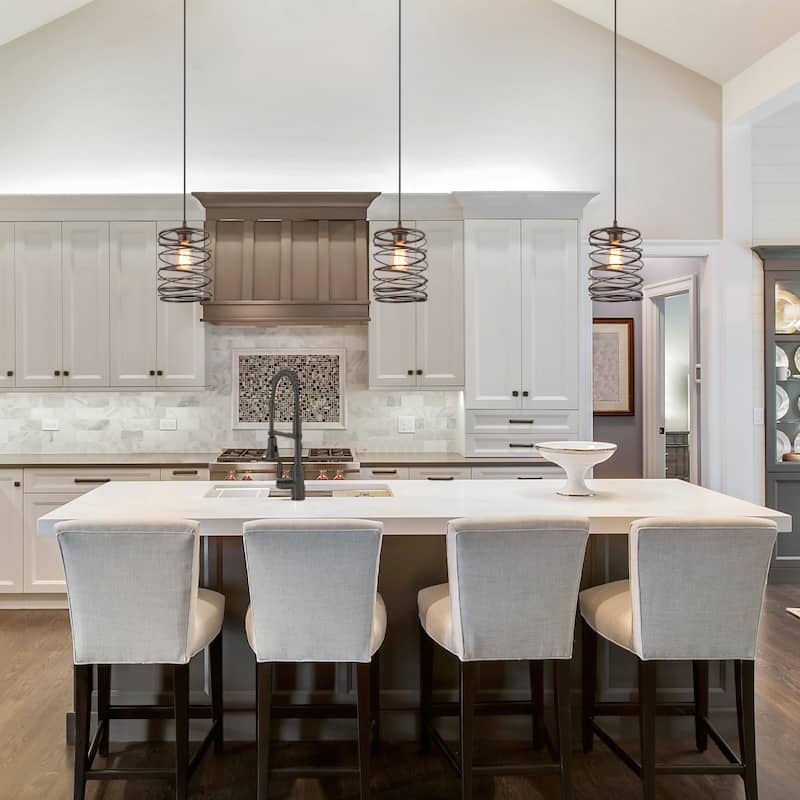 Modern Farmhouse 1-Light Pendant Light for the Kitchen Island Dining Room