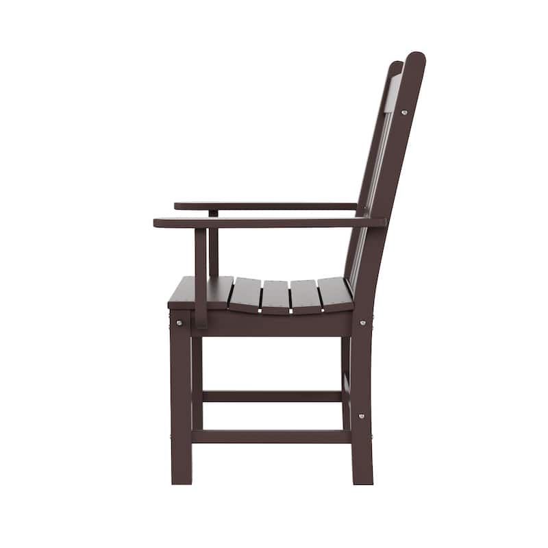 Laguna Poly Eco-Friendly All Weather Patio Chair with Arms