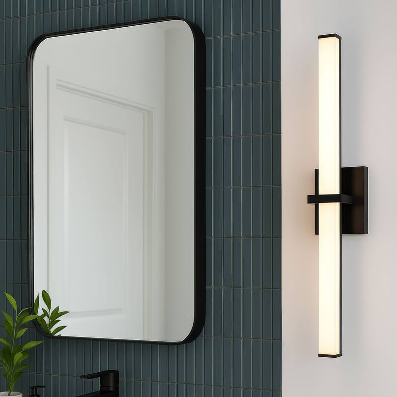 Golden Lighting Elon Integrated LED 30in Vanity in Matte Black