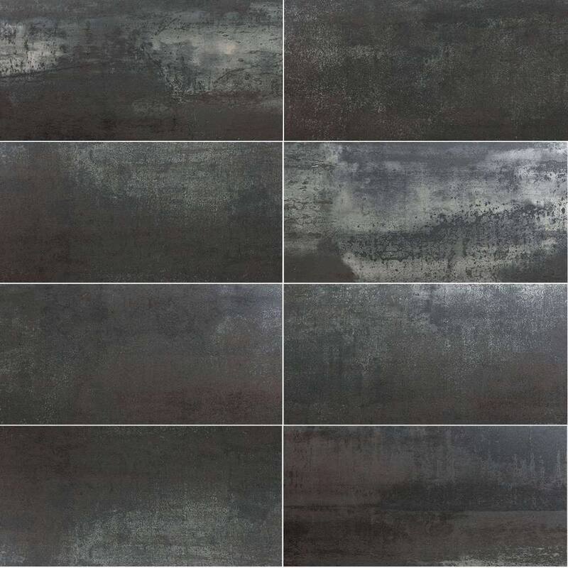 The Tile Life Metallica 12x24 Graphite Porcelain Floor & Wall Tile