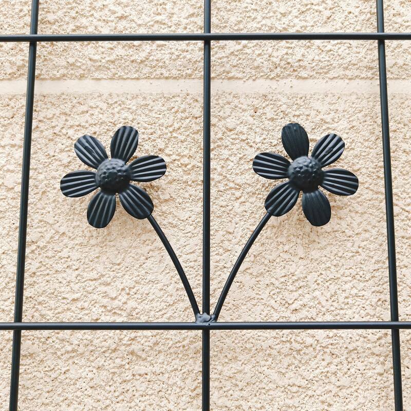 2 Pack Metal Garden Trellis Rustproof Trellis for Climbing Plants Outdoor Flower Support