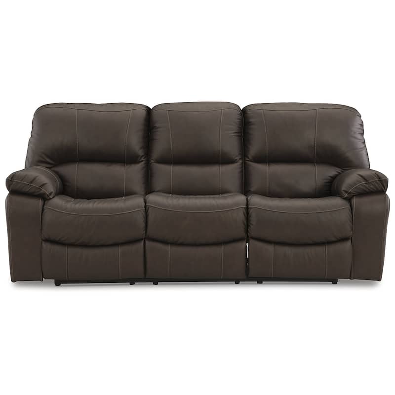 Signature Design by Ashley Leesworth Brown Reclining Power Sofa - 88"W x 41"D x 41"H