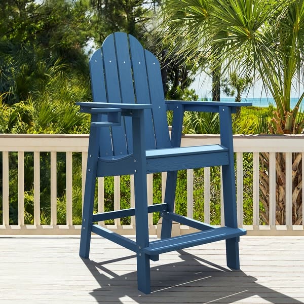 All Weather Plastic Outdoor Bar Stool Adirondack Chairs Bar Height