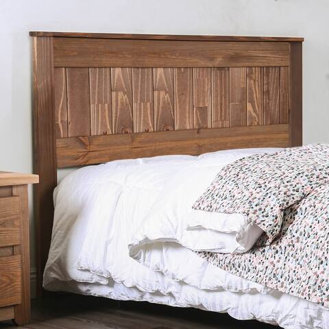 Furniture of America Rayner Rustic American Pine Plank Style Headboard