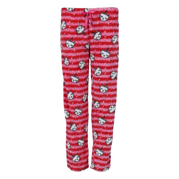 Shop Em Alfie Women S Plus Size Plush Novelty Pattern Pajama Pants Overstock 30272565 Caticorn 2x