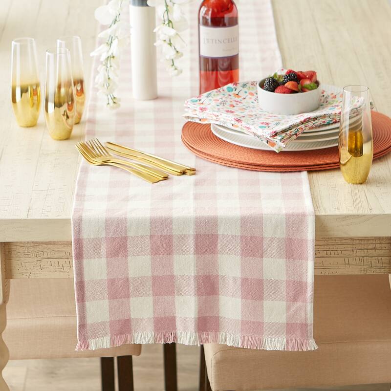 DII Heavyweight Fringed Table Runner