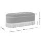 preview thumbnail 17 of 23, Melinda 48.5" Upholstered Tufted Oval Storage Bench with Bullion Fringe