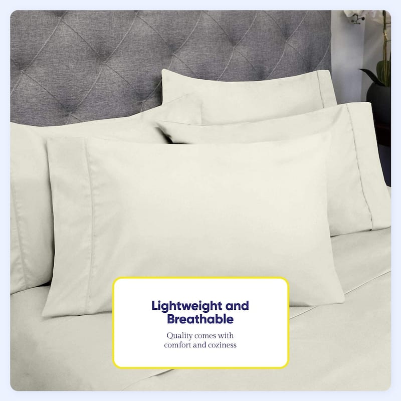 Sweet Home Collection Luxurious Ultra Soft 6-Piece Bed Sheet Set