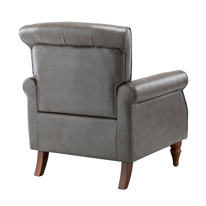 Mycenae Upholstered Accent Armchair with Nailhead Trim Set of 2