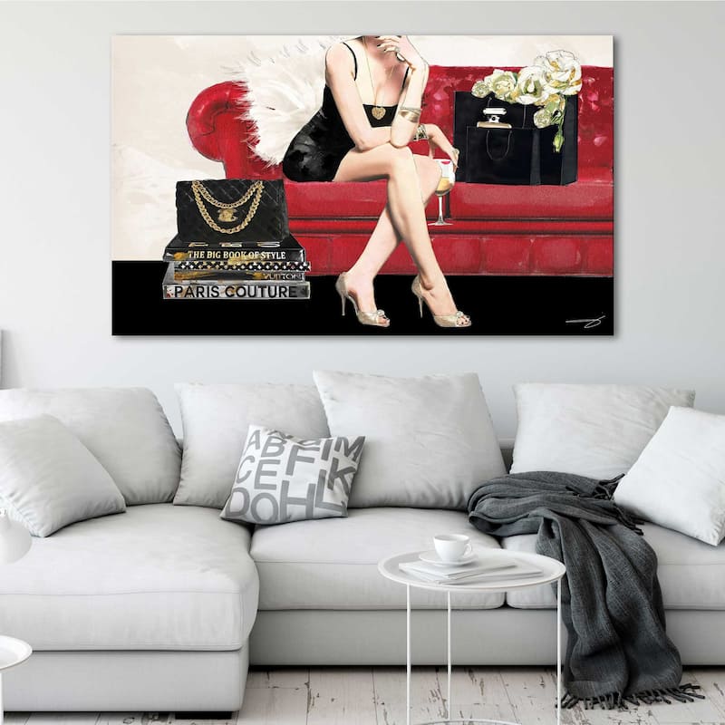 "Hers 1" by Jodi Print on Canvas