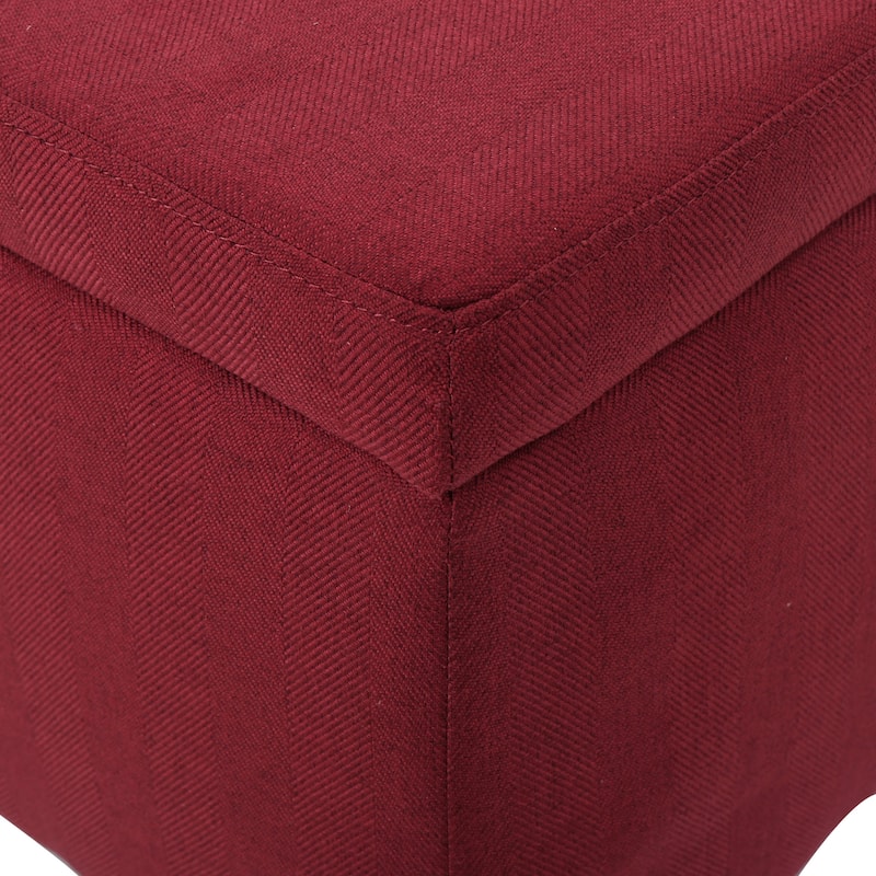 Cleo Fabric Storage Ottoman Bench by Christopher Knight Home